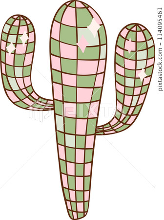 Disco Cowgirl Cactus Retro Girly Cowboy Doodle Drawing Disco Cowgirl Cactus Retro Girly Cowboy Doodle Drawing 114095461