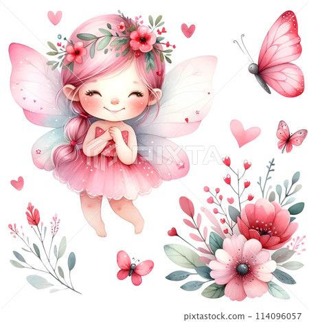 Floral fairy boho 114096057