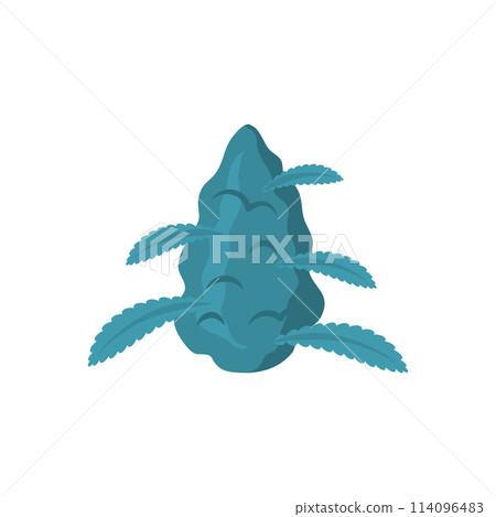 Cartoon Color Flowers Bud Marijuana CBD Concept Flat Design Style Isolated on a White Background. Vector illustration Cartoon Color Flowers Bud Marijuana CBD Concept Flat Design Style Isolated on a White Background. Vector illustration 114096483