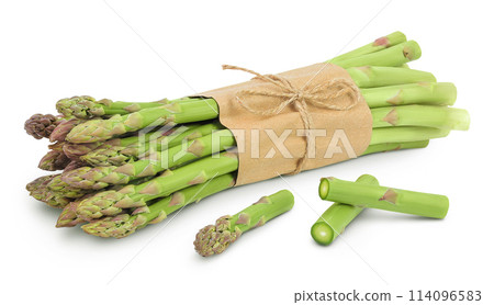 fresh asparagus isolated on white background fresh asparagus isolated on white background 114096583
