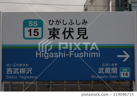 東伏見站站名牌 東伏見站站名牌 114096715