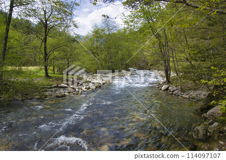 Karasugawa River Green Space, Waterfront Area, Azumino City, Nagano Prefecture Karasugawa River Green Space, Waterfront Area, Azumino City, Nagano Prefecture 114097107