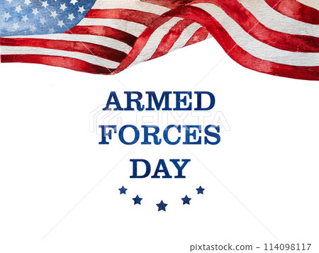 Armed Forces Day. Beautiful greeting card. Closeup Armed Forces Day. Beautiful greeting card. Closeup 114098117