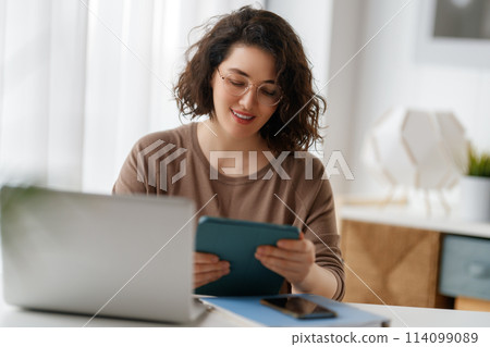 woman working in the office woman working in the office 114099089