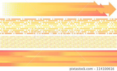 橙色水平框架集 114100616