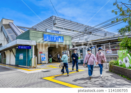 神奈川縣橫濱市金澤文庫站的城市景觀 神奈川縣橫濱市金澤文庫站的城市景觀 114100705