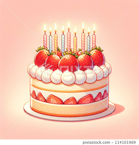 Candle-filled shortcake 114101989