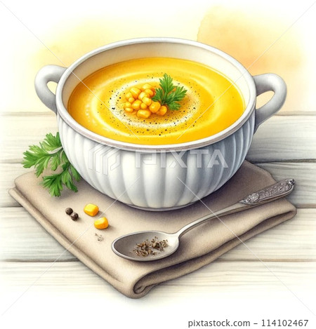 Delicious corn potage 114102467
