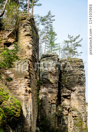 Prachov rocks, Prachovske skaly, in Bohemian Paradise, Cesky raj, Czech Republic 114103868