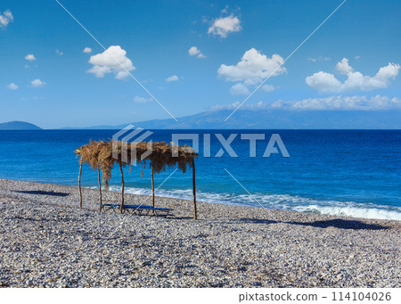 Summer morning beach (Albania). Summer morning beach (Albania). 114104026
