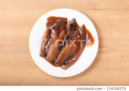 無壓點魷魚，用於照燒，烹飪前（阿根廷松魷魚，中國製造） 114108578