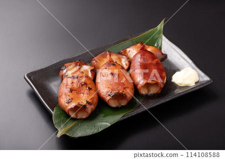 Squid with guts removed, teriyaki (Argentine pine squid, from China) 114108588