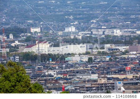 View of Takasaki city from Kannonyama Family Park 114108668