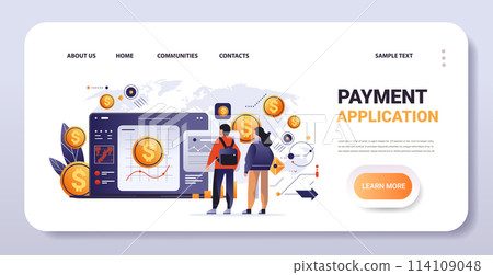 people analyzing graphs and diagrams financial security reliability stability growth fintech business investment concept 114109048