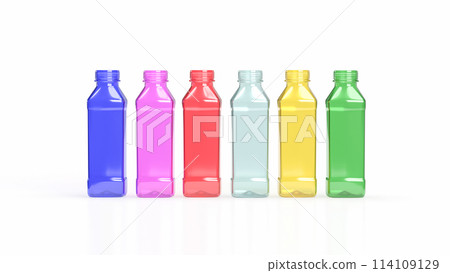The plastic bottle for eco or product concept 3d rendering. 114109129