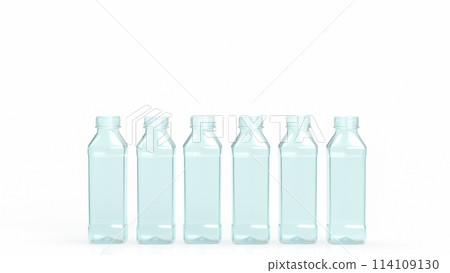 The plastic bottle for eco or product concept 3d rendering. 114109130