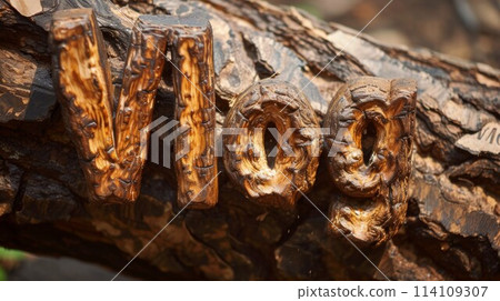 Bark Vlog concept creative art poster. 114109307