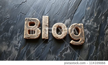 Slate Stone Blog concept creative art poster. Slate Stone Blog concept creative art poster. 114109866