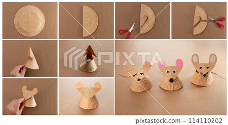 how to make a paper plate mouse craft 114110202