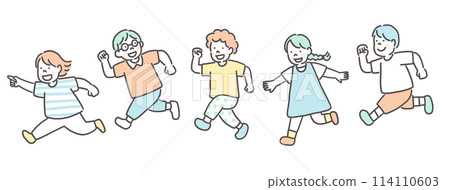 奔跑的孩子的插圖 114110603