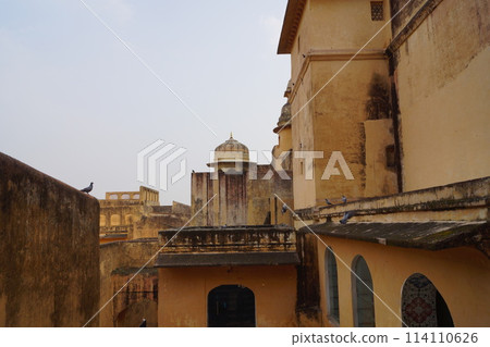 印度齋浦爾郊區的琥珀堡建築 114110626