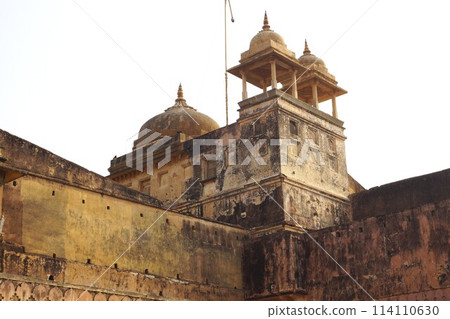 Amber Fort building on the outskirts of Jaipur, India Amber Fort building on the outskirts of Jaipur, India 114110630