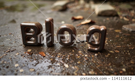 Carbon Blog concept creative art poster. Carbon Blog concept creative art poster. 114111612