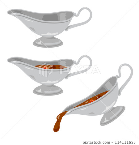 Curry pot gravy boat set Curry pot gravy boat set 114111653