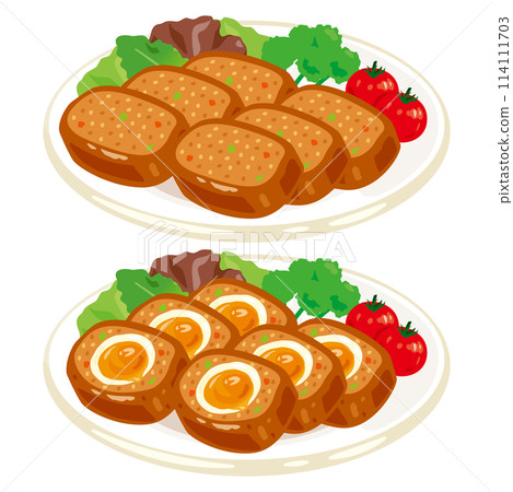 Meatloaf on a plate 114111703