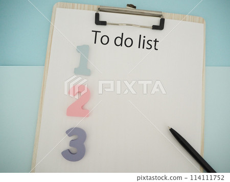 待辦事項清單字母和數字 123，複製空格 114111752