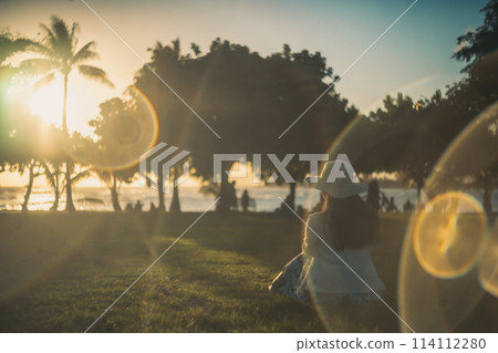 夏威夷檀香山魔術島的日落景觀 114112280