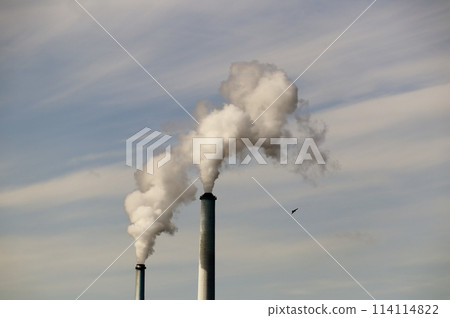 An industrial area that coexists with nature 114114822