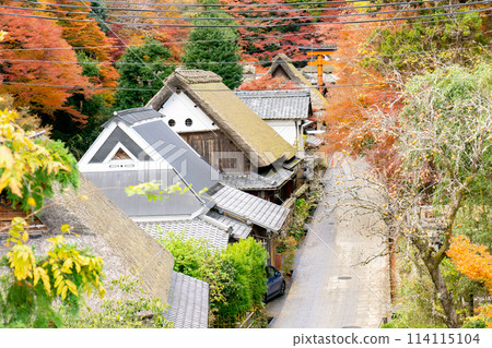 京都市右京區愛宕街道、佐賀鳥居本瀨之町、秋葉（俯瞰愛宕街道） 114115104
