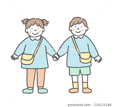 微笑的幼兒園孩子 114115199