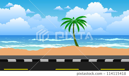 beach, ocean, sea 114115418