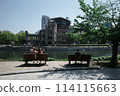 Tourists looking at the Atomic Bomb Dome 114115663