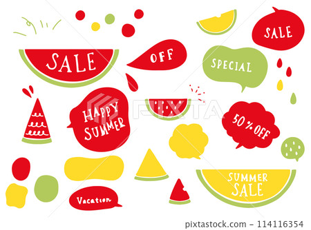 西瓜背景材料集 114116354