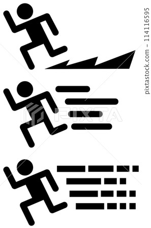 Runner sprinting at full speed Runner sprinting at full speed 114116595