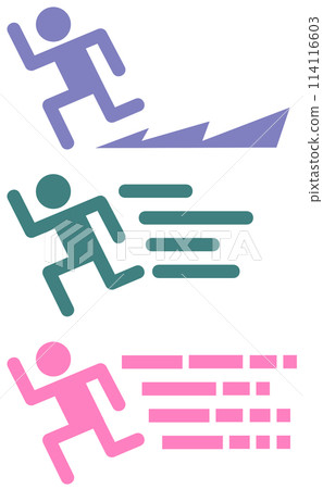 Runner sprinting at full speed 114116603