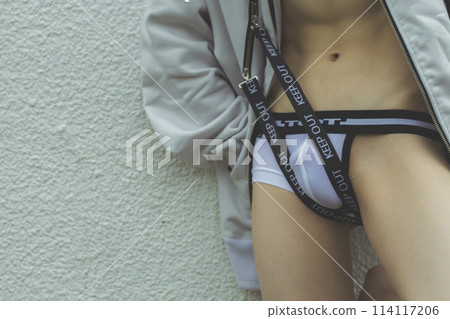 Man in underwear, no face Man in underwear, no face 114117206