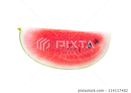 Watermelon slices on white background. Watermelon slices on white background. 114117482