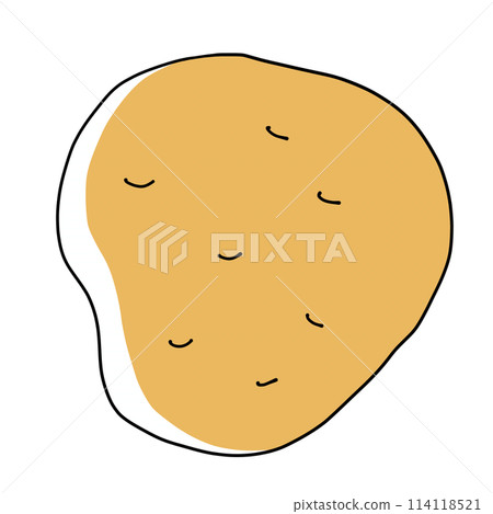 Loose and simple potato, solid color 114118521