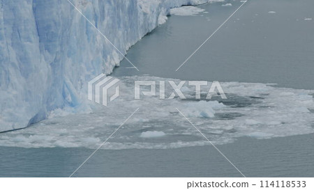 Glacial Calving of Perito Moreno Iceberg into Argentine Lake 114118533