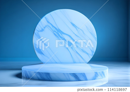 marble podium for product presentation 3d Background high wallpaper 114118697