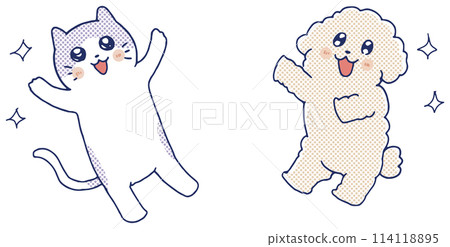 可愛的狗和貓 可愛的狗和貓 114118895