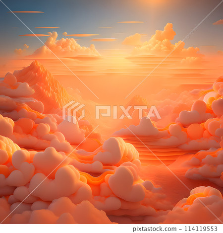 fantasy style clouds 3d Background wallpaper 114119553