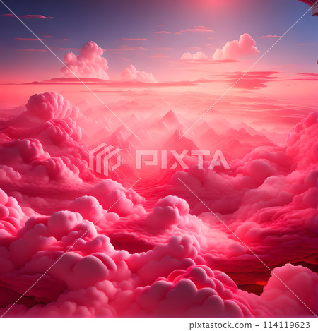 fantasy style clouds 3d Background wallpaper 114119623