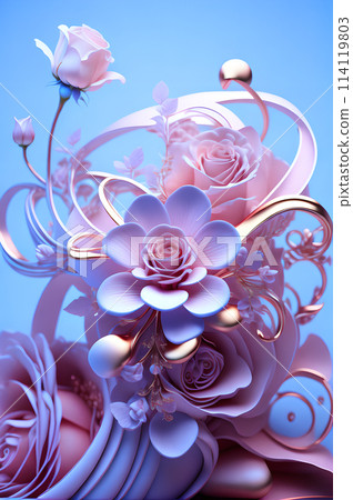 3d abstract flower arrangement roses Background portrait wallpaper 3d abstract flower arrangement roses Background portrait wallpaper 114119803