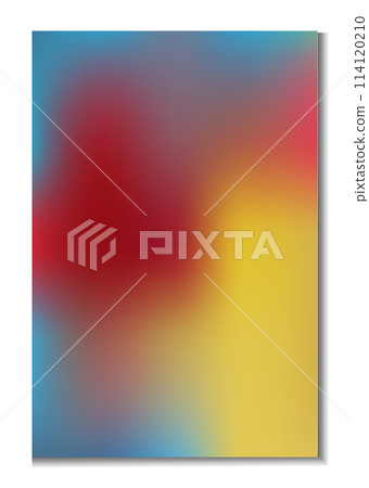 Abstract blu yellow and red wavy liquid background. Vector gradient mesh. Saturated vivid color blend. Modern design template for posters, ad banners, brochures, flyers, covers, websites. Abstract blu yellow and red wavy liquid background. Vector gradient mesh. Saturated vivid color blend. Modern design template for posters, ad banners, brochures, flyers, covers, websites. 114120210