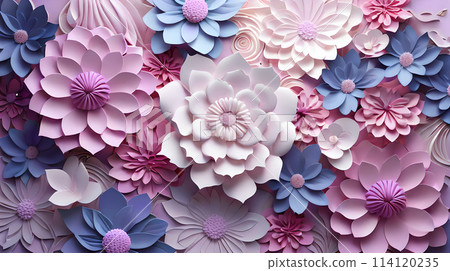 abstract 3d flowers roses leaf background wallpaper 114120235